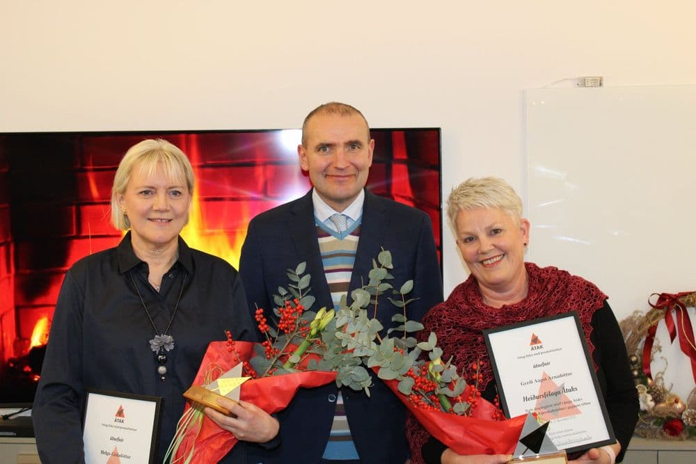 Gerður og Helga fengu Frikkann árið 2021